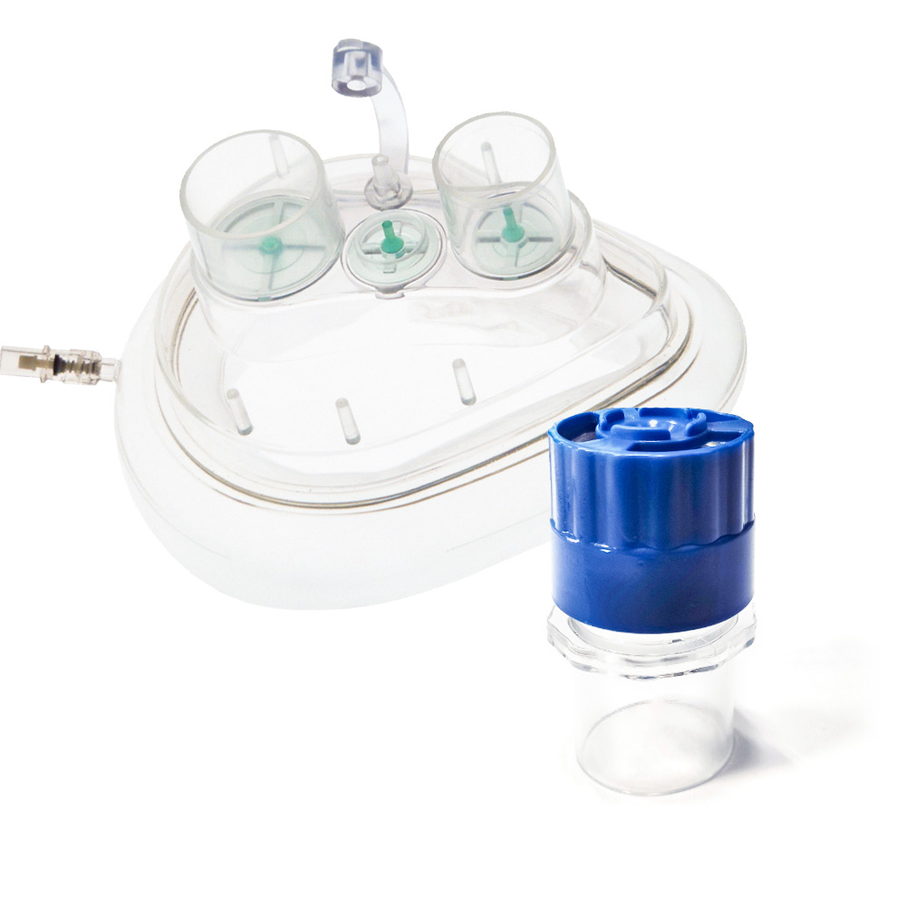 CPAP masks and PEEP valves