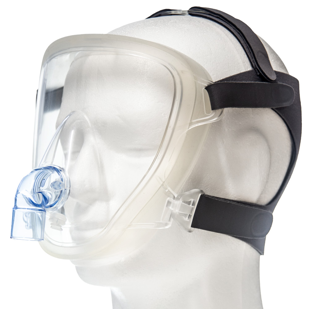 Total face mask for non-invasive ventilation (NIV)